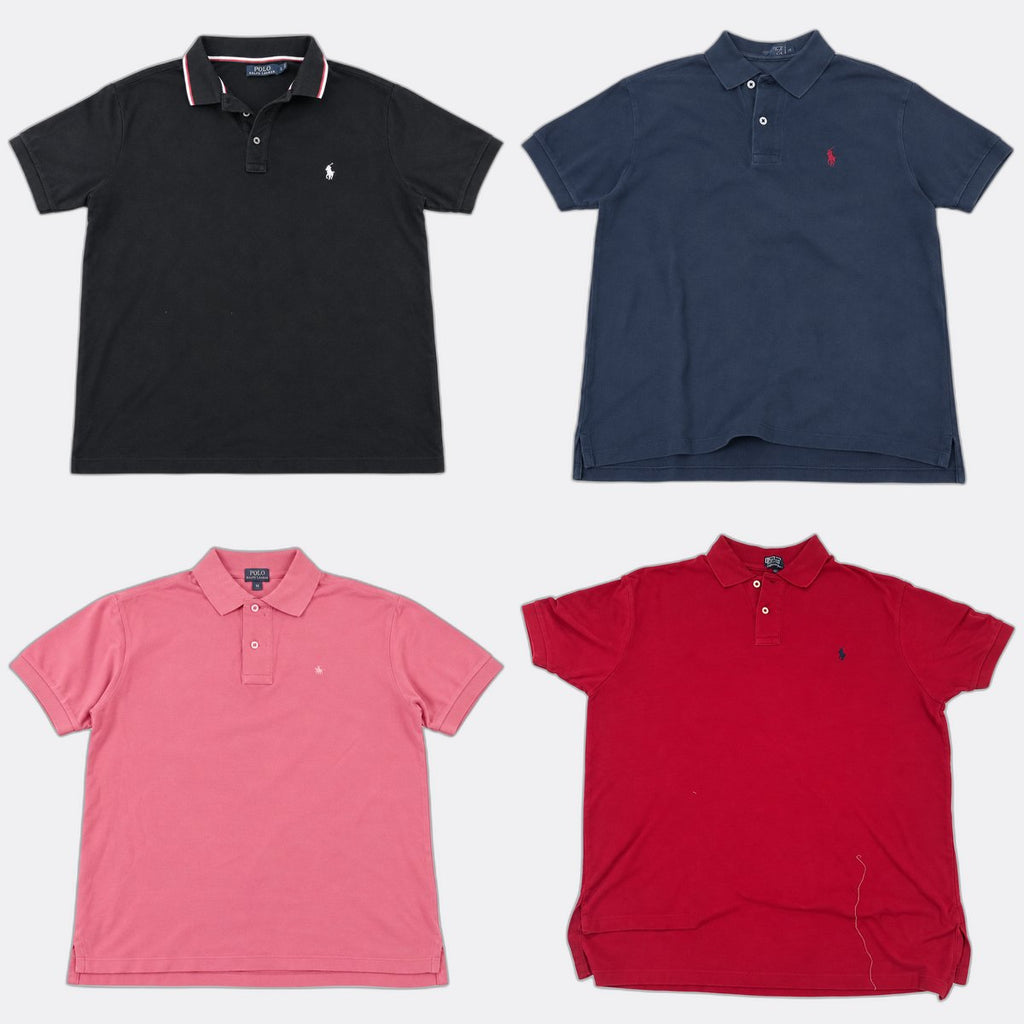 Vintage Polo T-Shirts Bundle in mixed sizes and colours. Grade B/C.