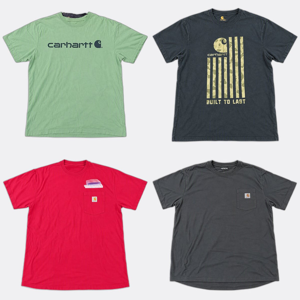 Vintage Carhartt T-Shirts Bundle in mixed sizes and colours. Grade B/C.