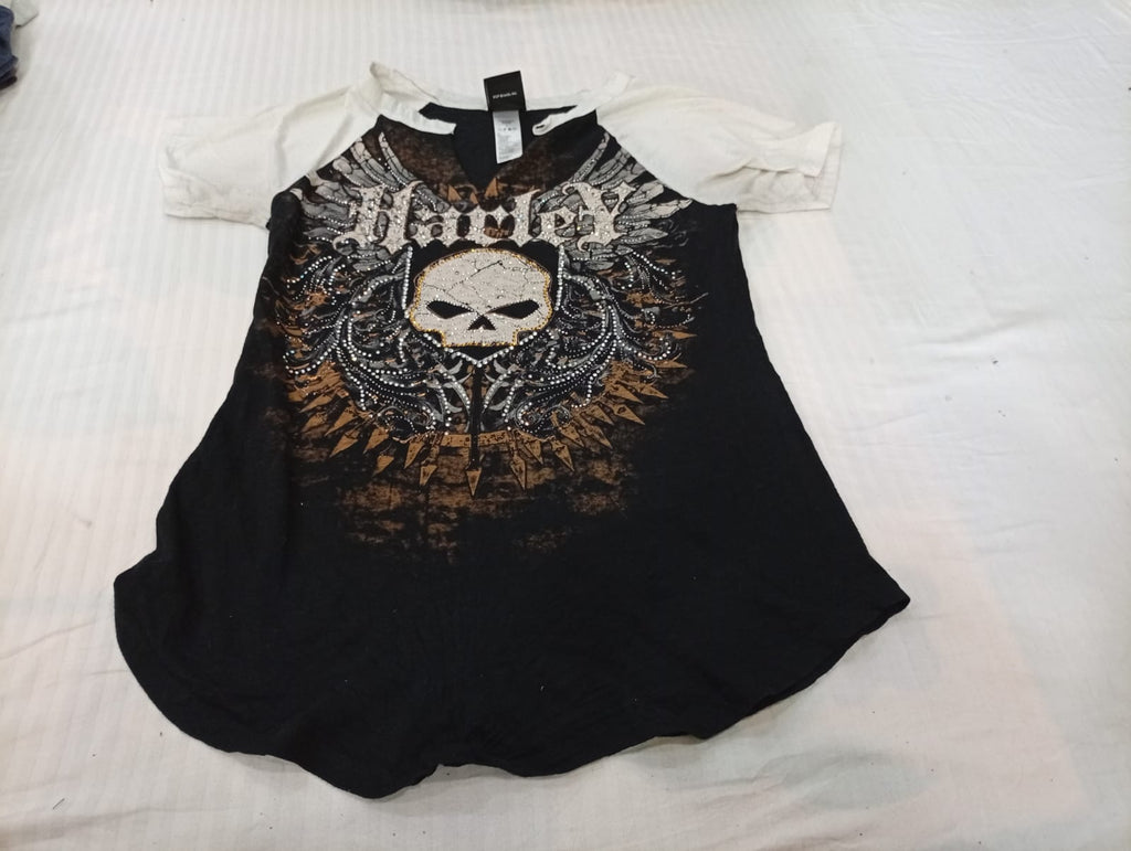 Vintage Harley Baby Tees Bundle in mixed sizes and colours. Grade A/B/C.