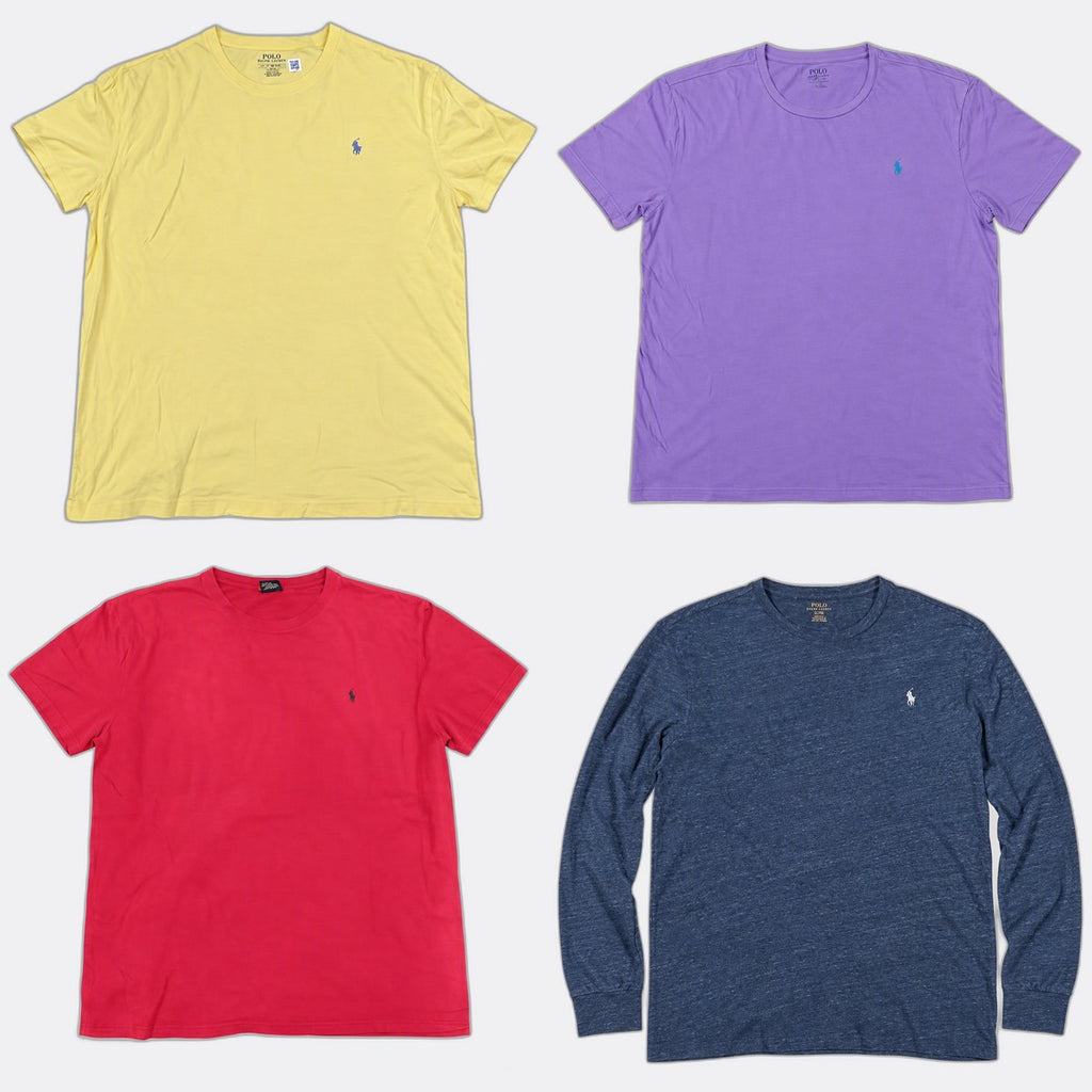Vintage Polo T-Shirts Bundle in mixed sizes and colours. Grade B/C.