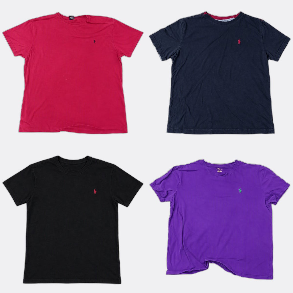 Vintage Polo T-Shirts Bundle in mixed sizes and colours. Grade B/C.