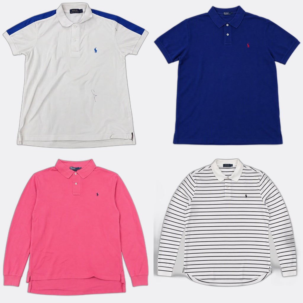 Vintage Polo T-Shirts Bundle in mixed sizes and colours. Grade B/C.