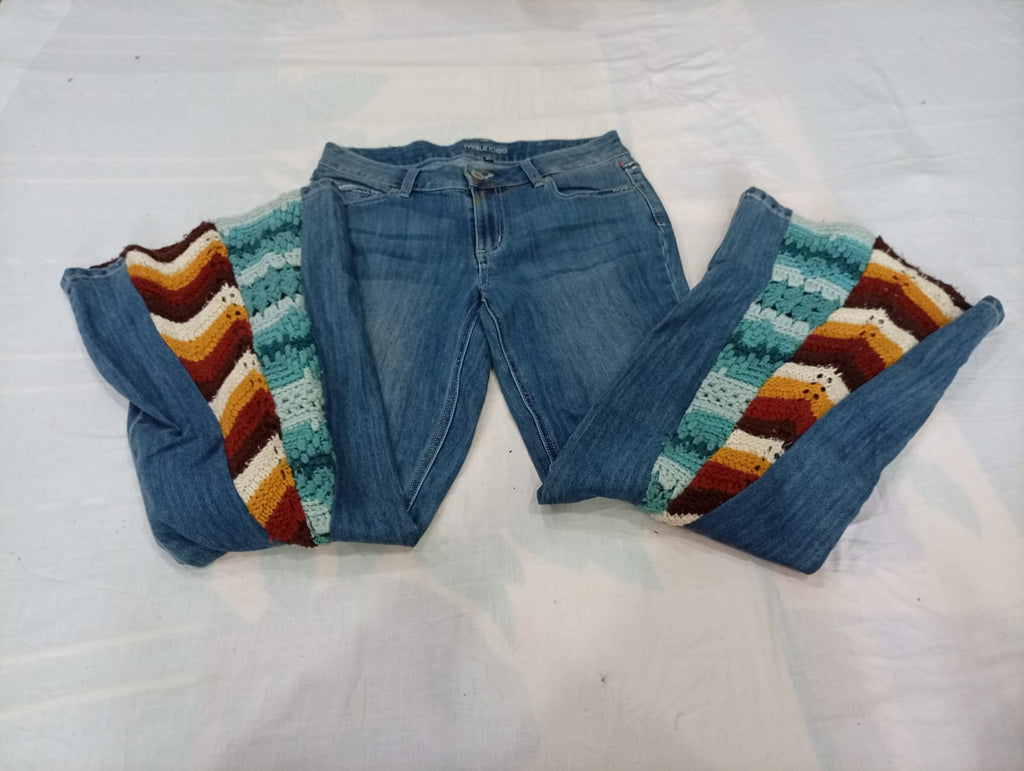 CR13182 Upcycled Mix Style Jeans