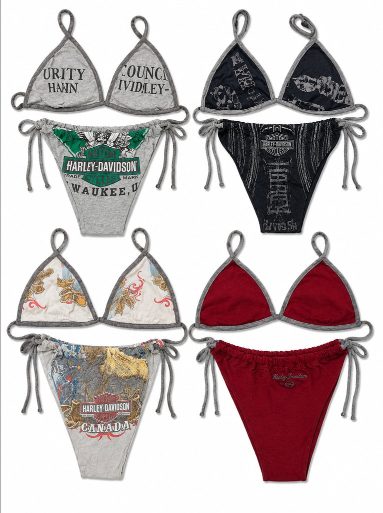 CR9533 Upcycled Harley Bikinis