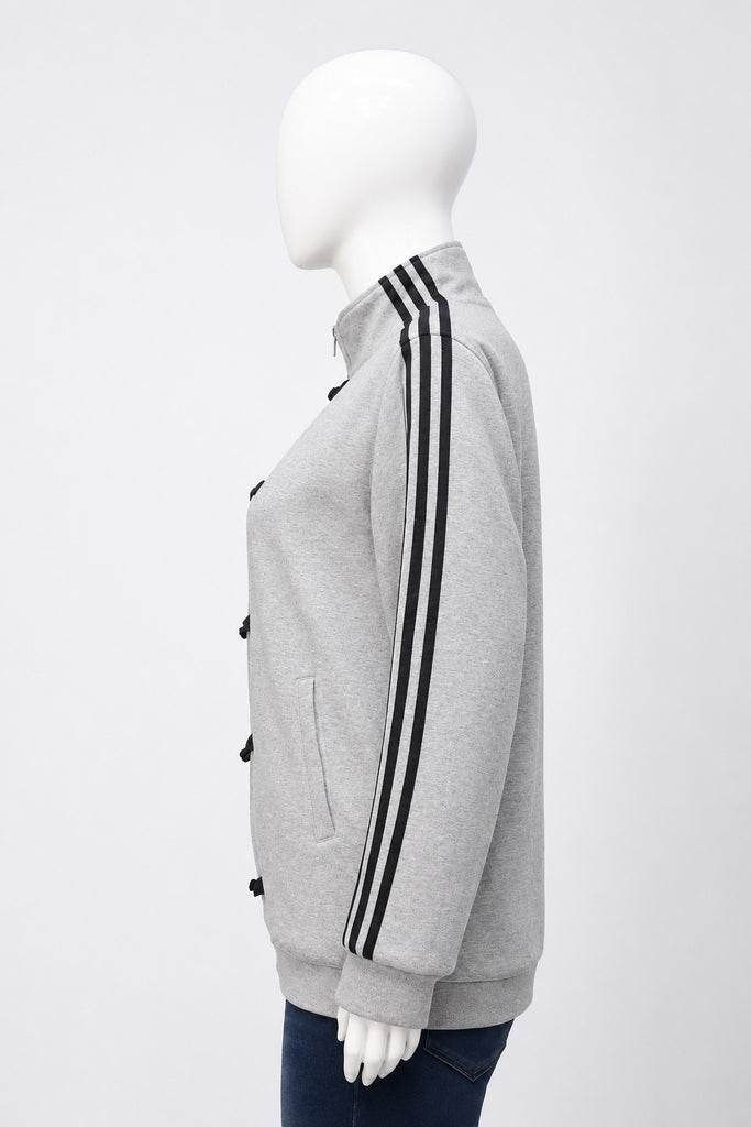 CR2216 UPCYCLED TOGGLE ZIP TRACK JACKET