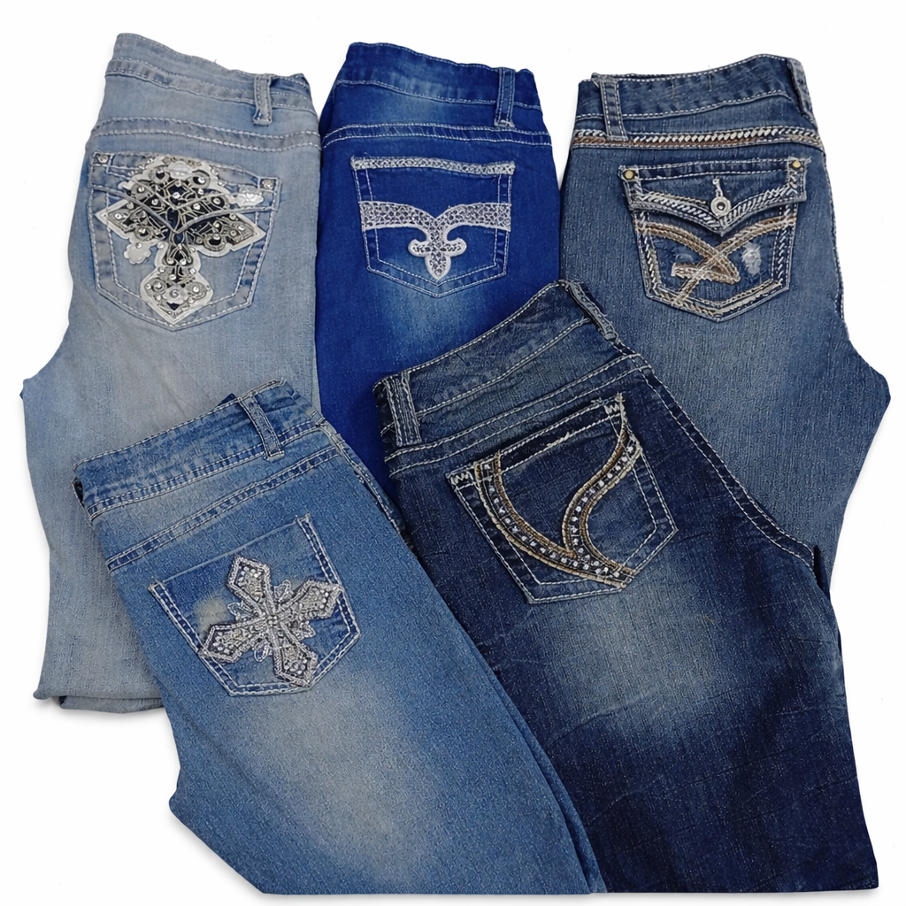 CR7317 Y2K Flare Jeans