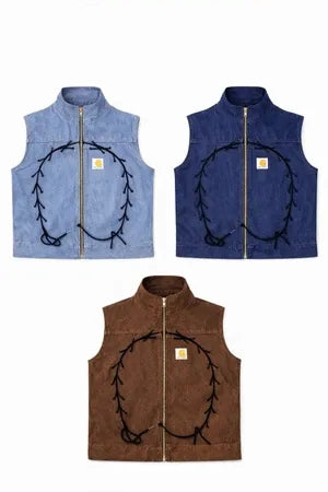 CR1241 Heritage Lace Upcycled Vest