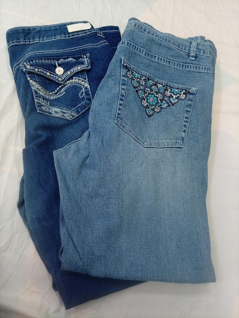 CR12438 Y2K Flare Jeans
