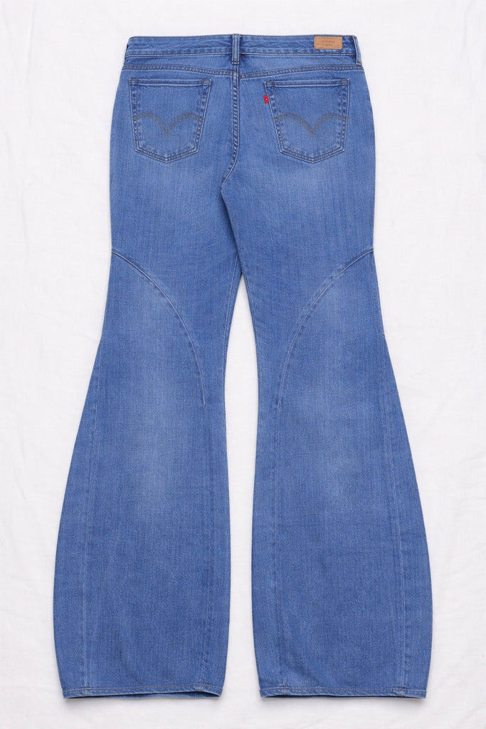 CR1419 Stripe Panel Flare Jeans – Sporty Rework Denim