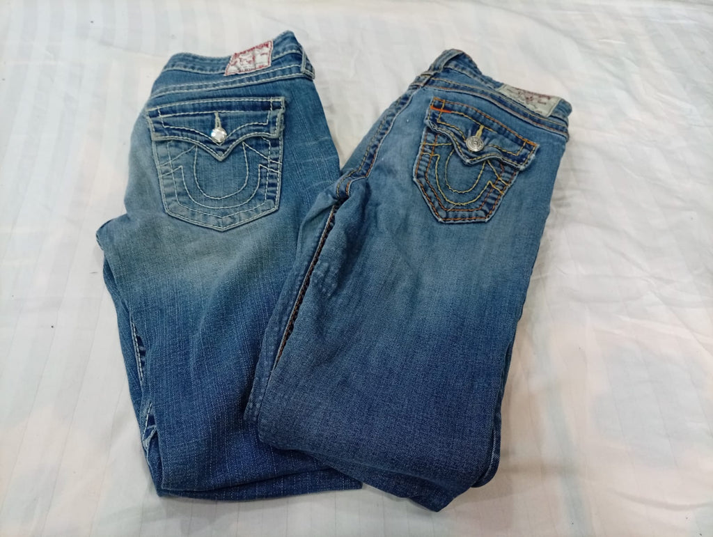 CR12197 Vintage True Religion Flare Jeans