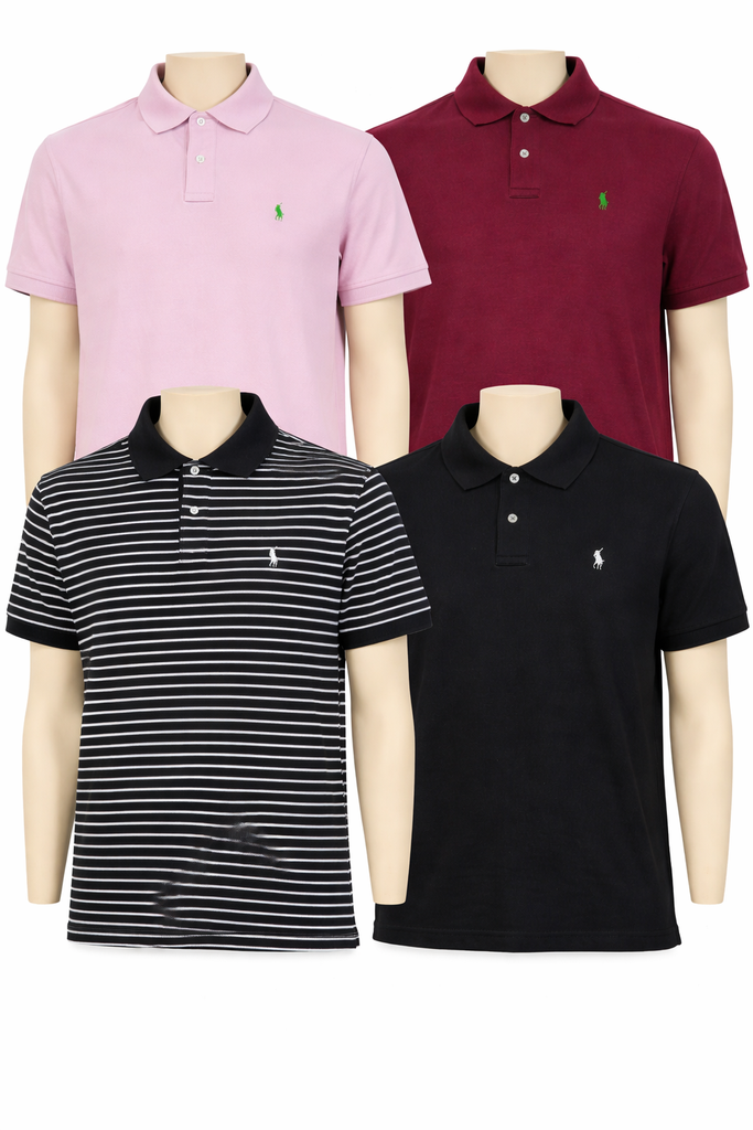 CR7141 Vintage Polo Collar T-Shirts