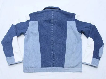 CR1017 Denim Fusion Upcycled Jacket