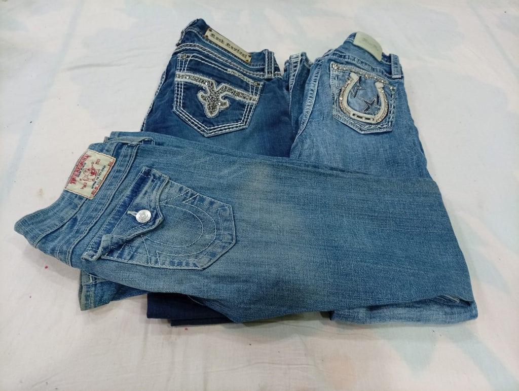 CR11404 Vintage Mix-Branded Flare and Straight Jeans