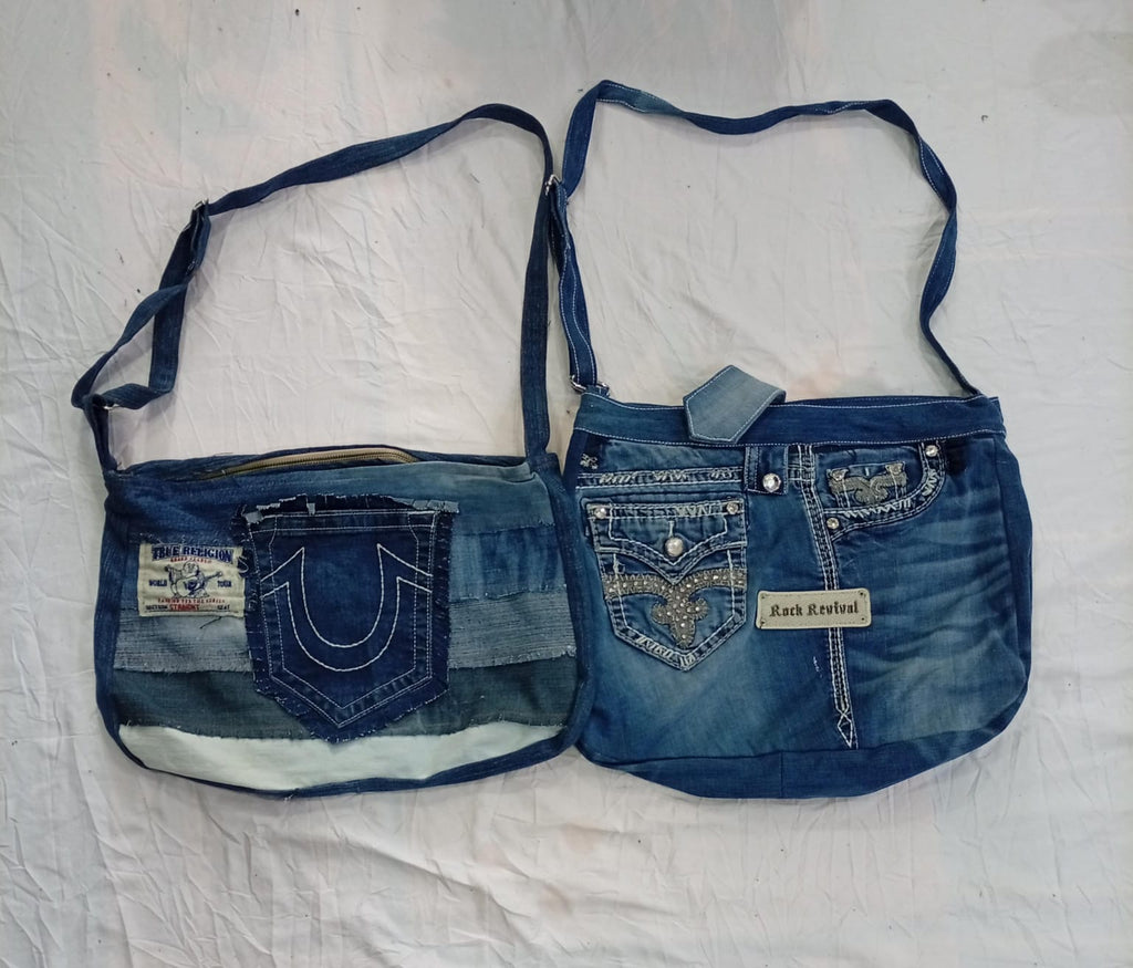 CR12482 Upcycled Rock Revival and True Religion Bags