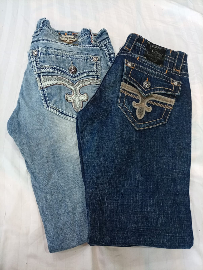 CR12207 Vintage Rock Revival Men’s Jeans