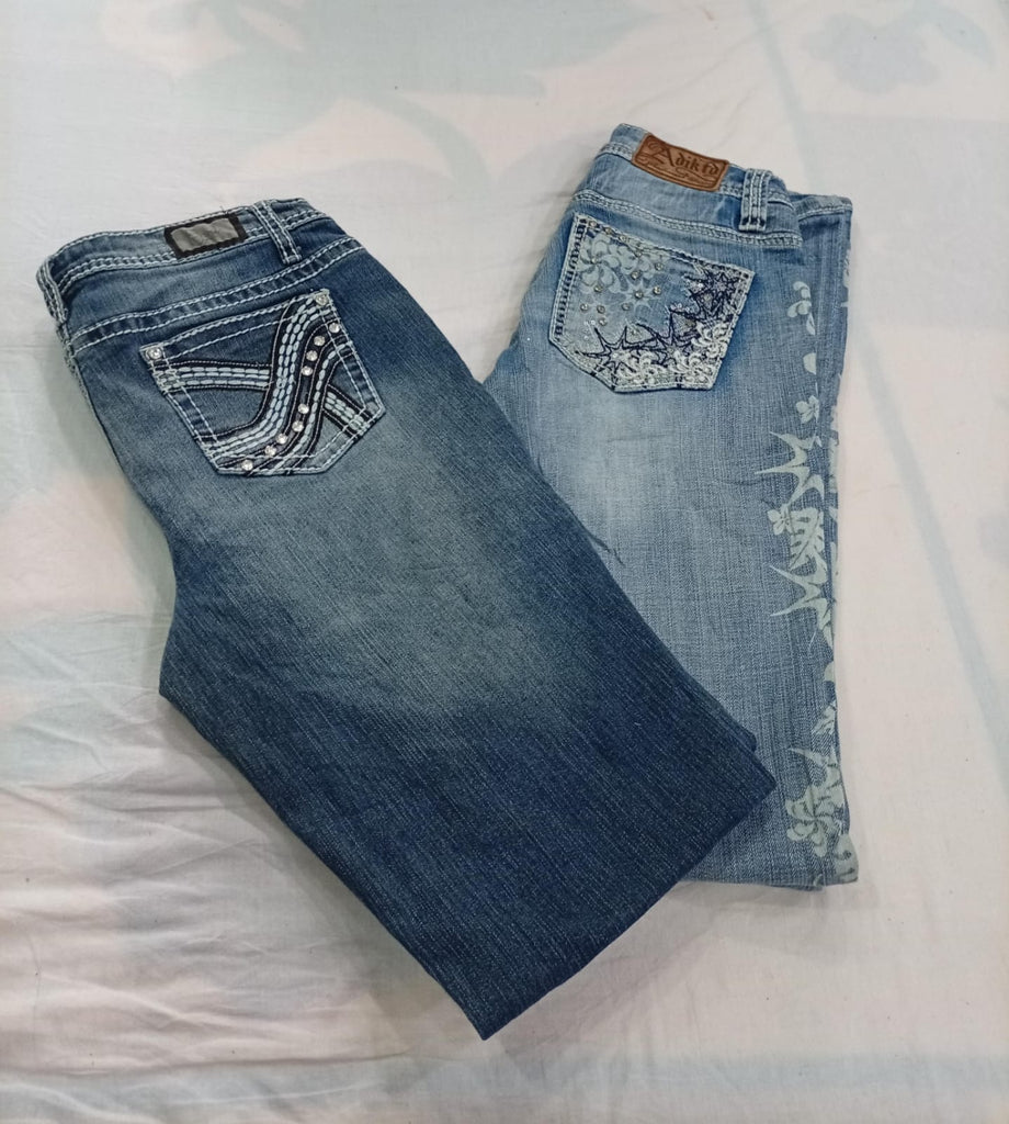 CR11357 Y2K Flare Jeans