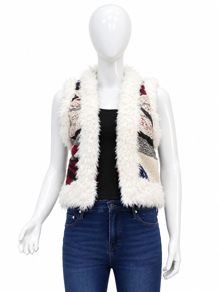 CR2299 UPCYCLED RACING TAPESTRY SHERPA VEST