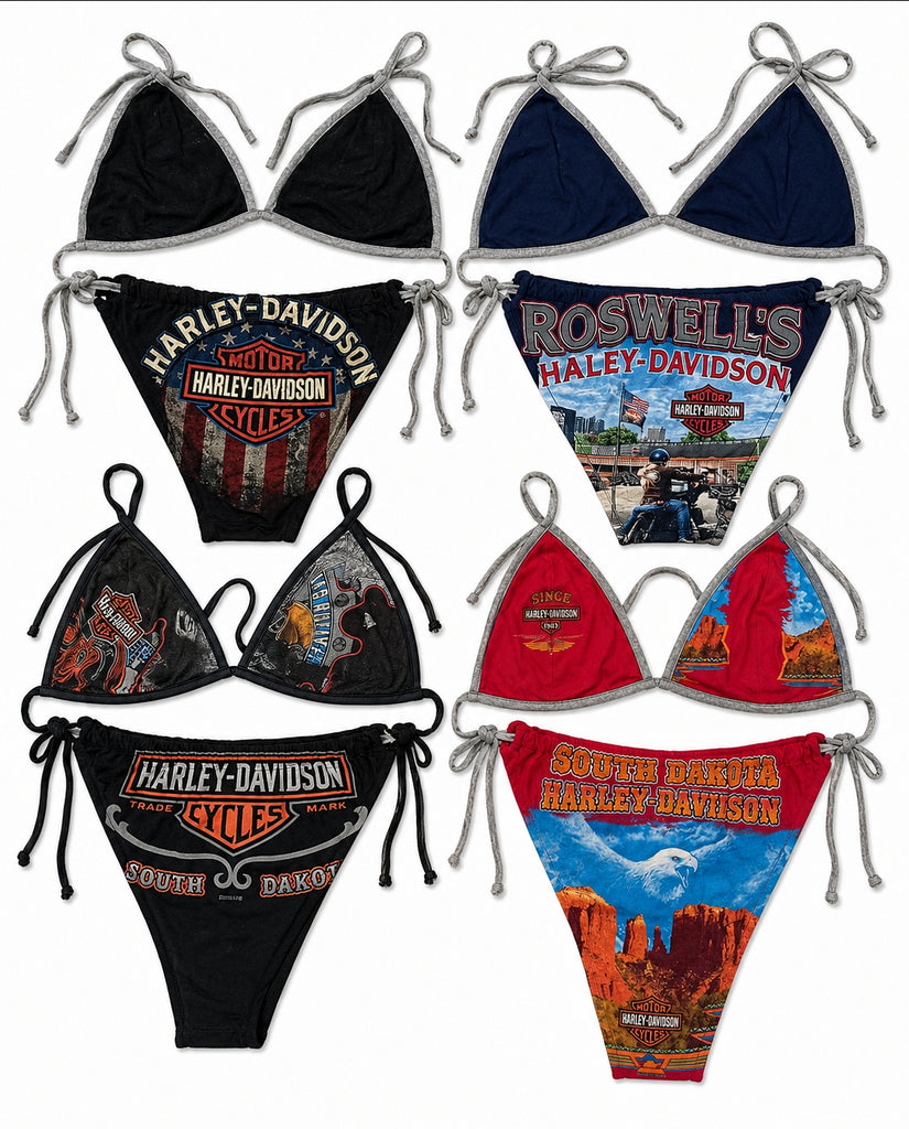 CR9531 Upcycled Harley Bikinis