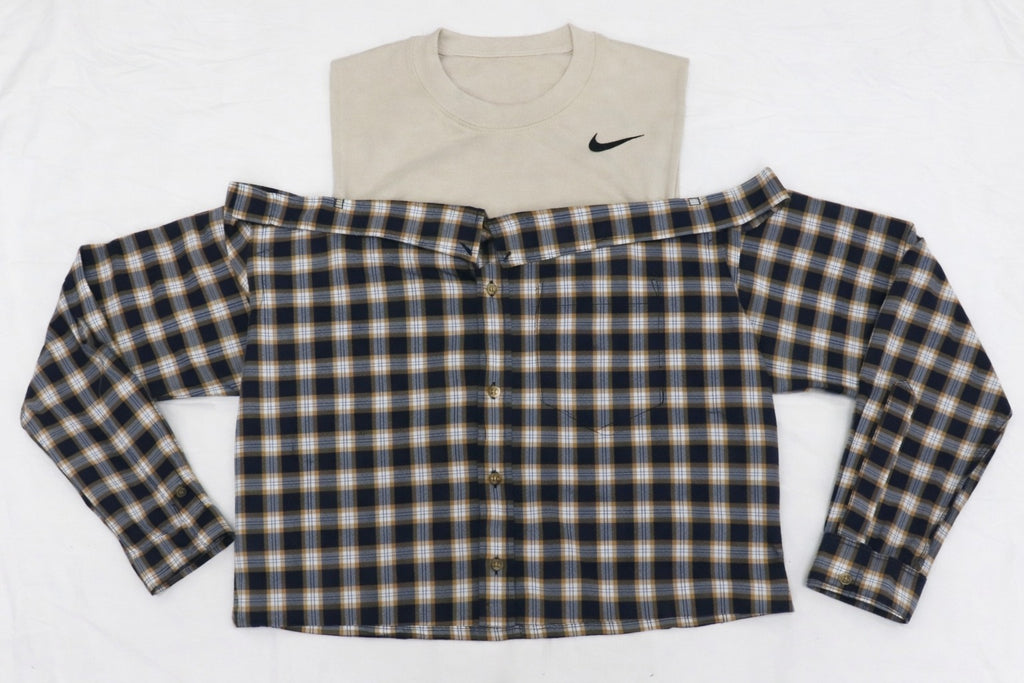 CR1263 Rework Off-Shoulder Shirt Top