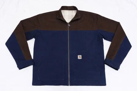 CR1091 Upcycled Two-Tone Utility Zip Jacket