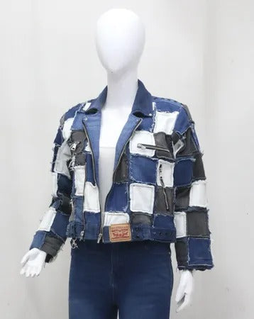 CR1458 Upcycled Denim Jacket