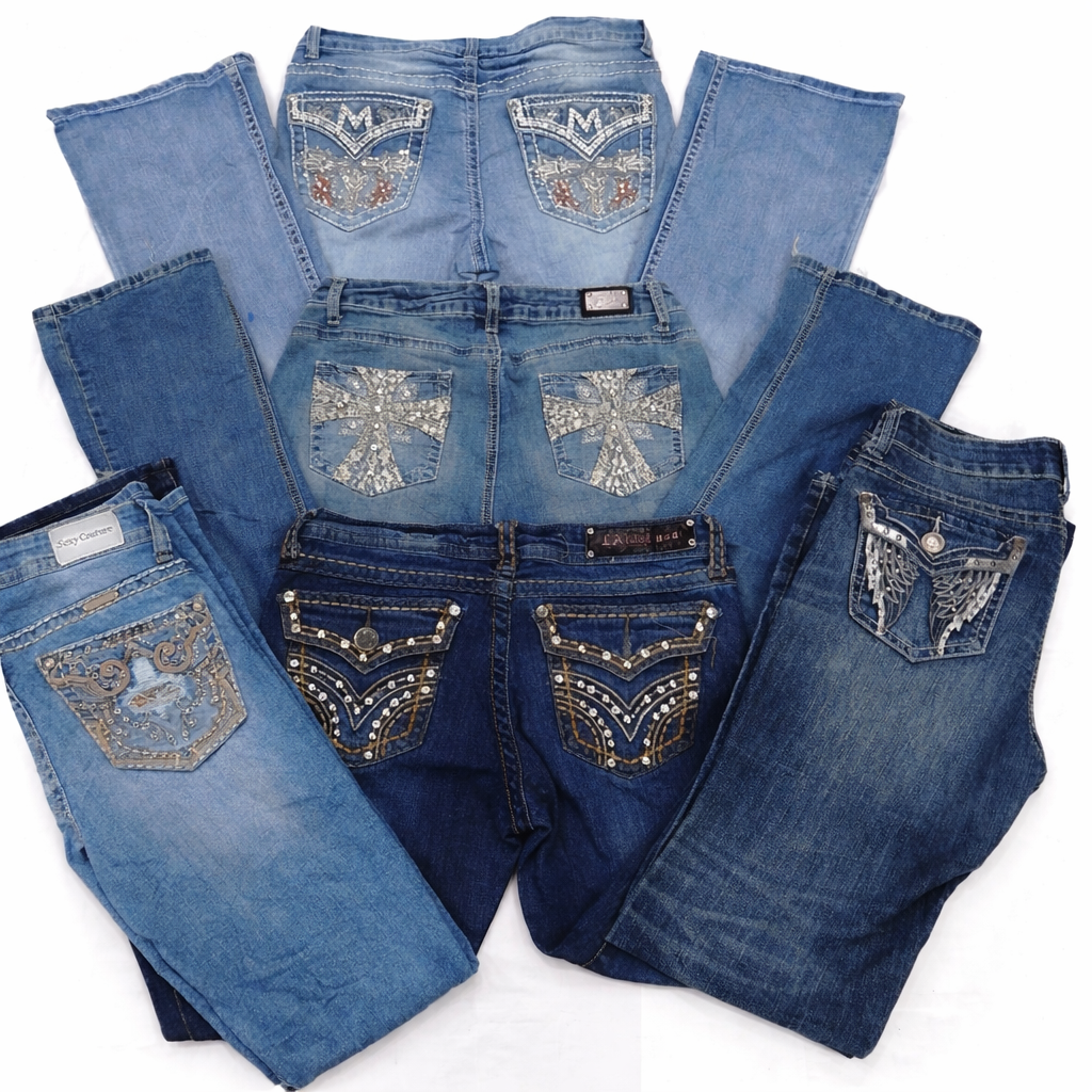 CR7224 Y2K Flare Jean