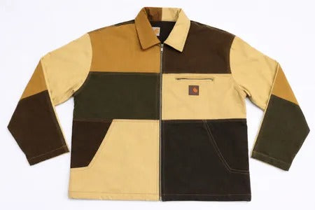 CR1169 Upcycled Heritage Patchwork Zip Jacket