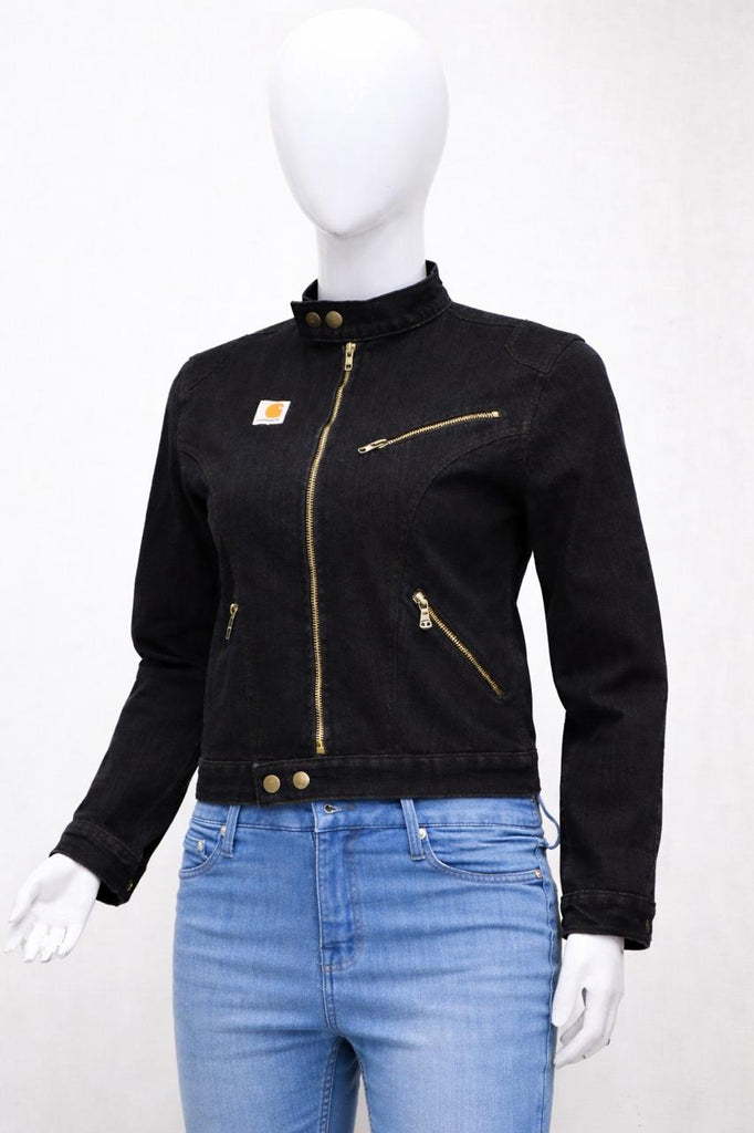 CR1353 Carhartt Rework Denim Biker Jacket