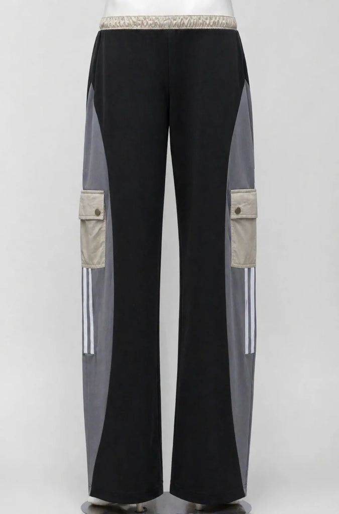 CR1553 Upcycled Cargo Track Pants