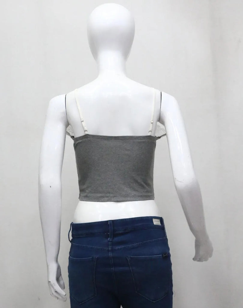 CR1524 Upcycled Graphic Crop Cami