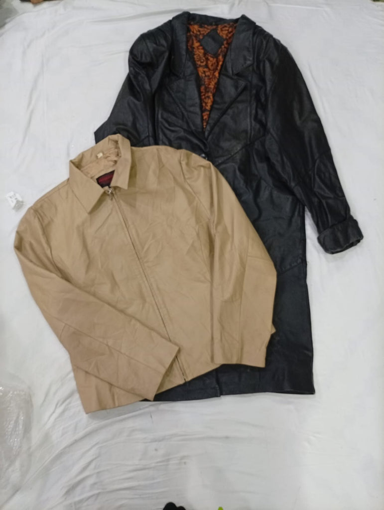 CR10081 Vintage Ladies’ Leather Trench Coats