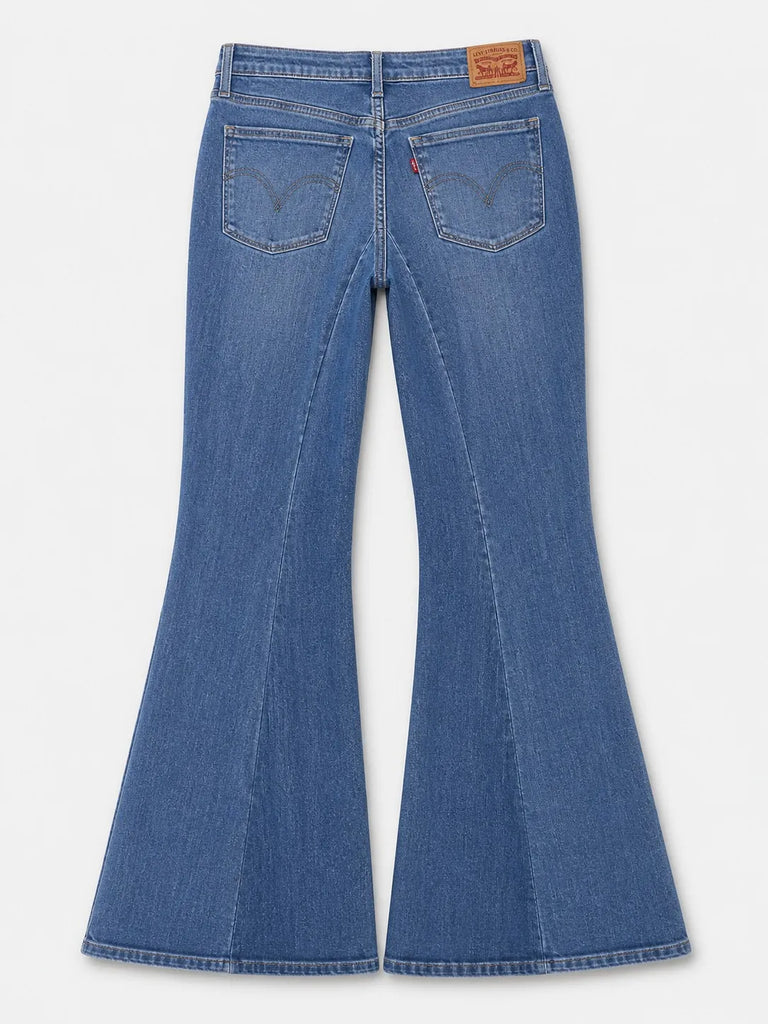 CR1566 Upcycled Floral Flare Jeans