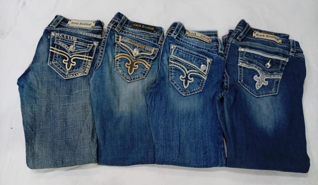 CR9925 Vintage Rock Revival Flare & Straight Jeans