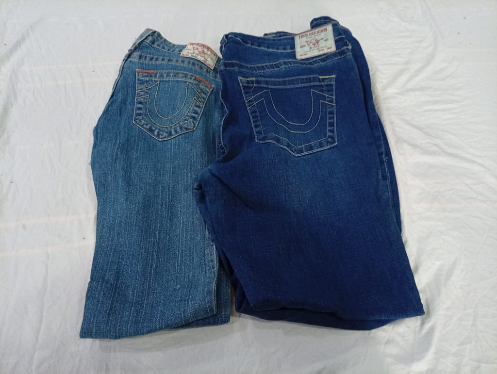 CR10844 Vintage True Religion Flare and Straight-Leg Jeans