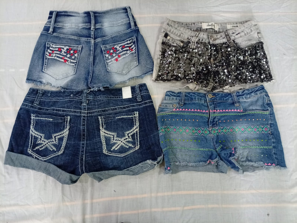 CR10595 Y2K Mini Denim Shorts