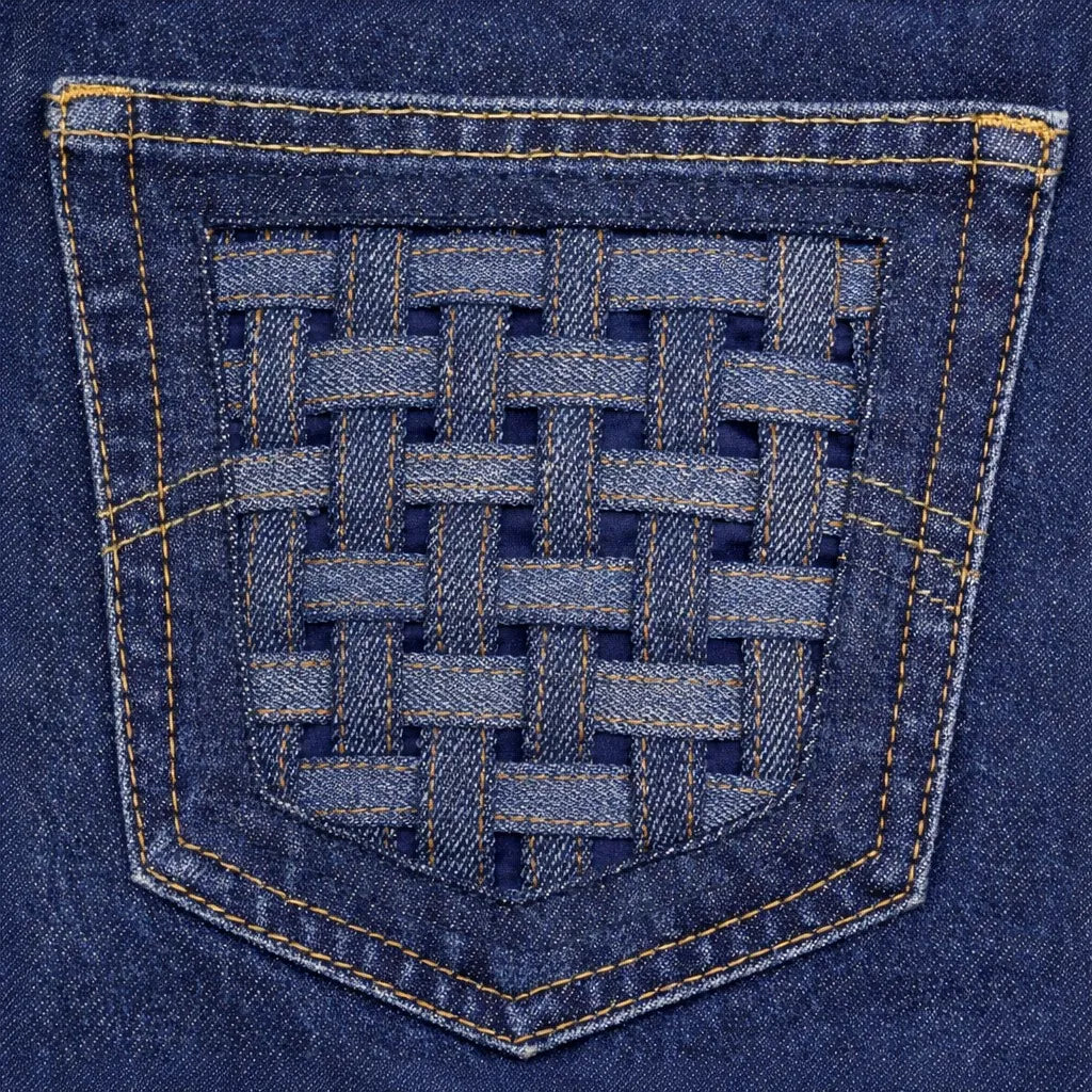 CR1270 Rework Woven Panel Jeans