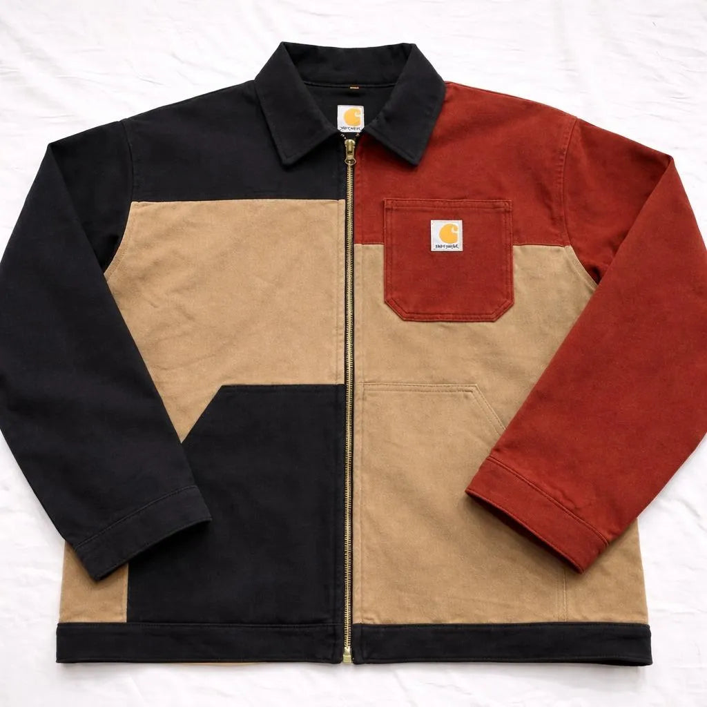 CR1064 Upcycled Men's Carhartt Patchwork Jacket