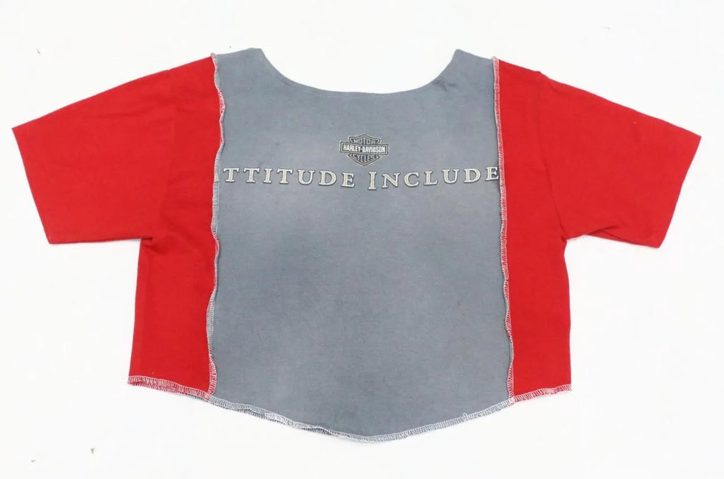 CR1538 Upcycled Graphic Crop Tee