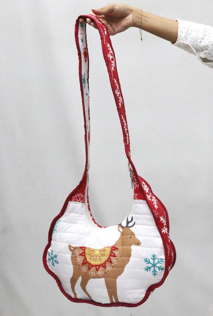 CR1864 UPCYCLED QUILTED SHOULDER BAG