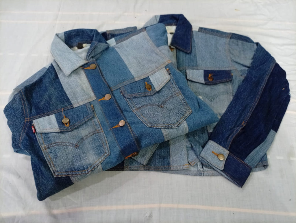 CR10704 Upcycled Levi’s Cropped Jackets