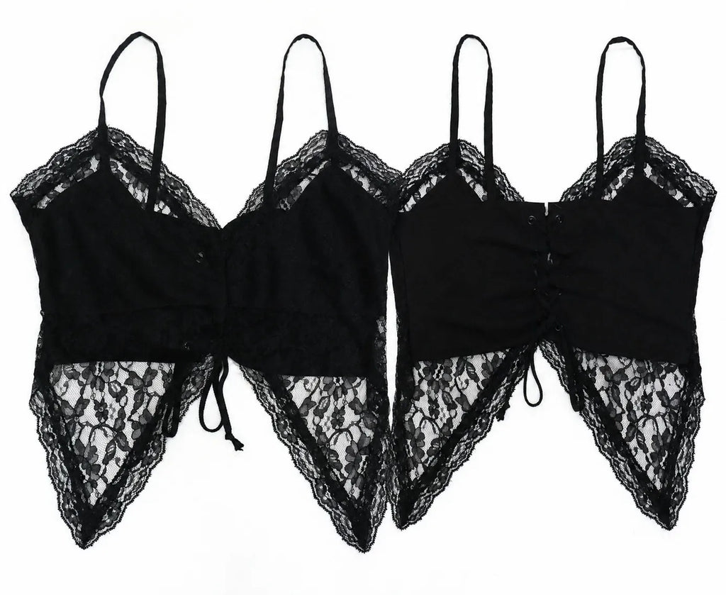 CR1559 Upcycled Lace Corset Cami