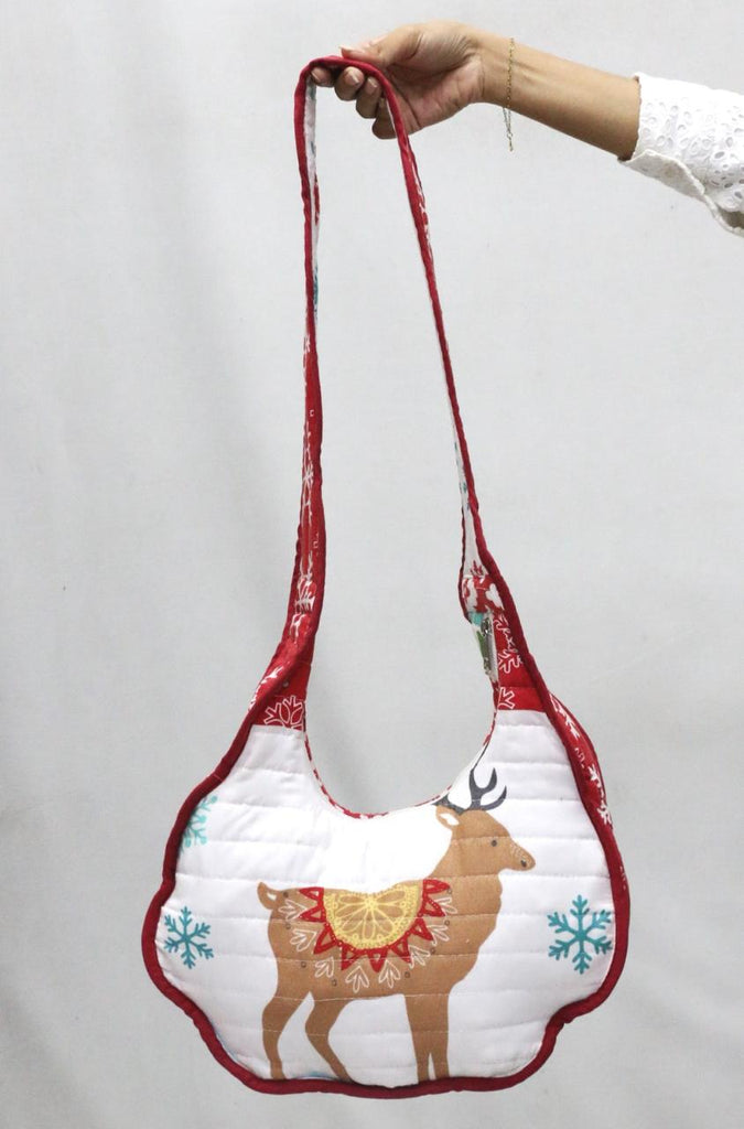 CR1864 UPCYCLED QUILTED SHOULDER BAG