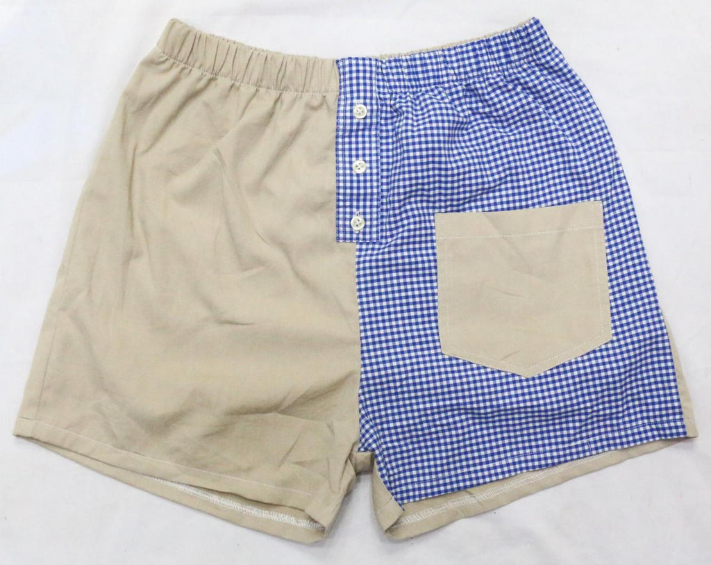 CR2025 UPCYCLED GINGHAM PANEL TWO-PIECE SET