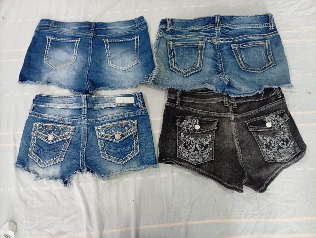 CR10596 Y2K Mini Denim Shorts