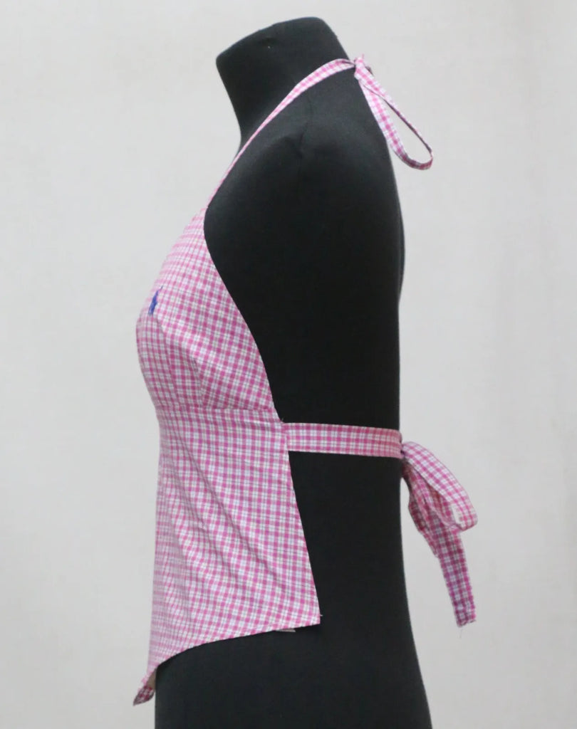CR1507 upcycled halter top