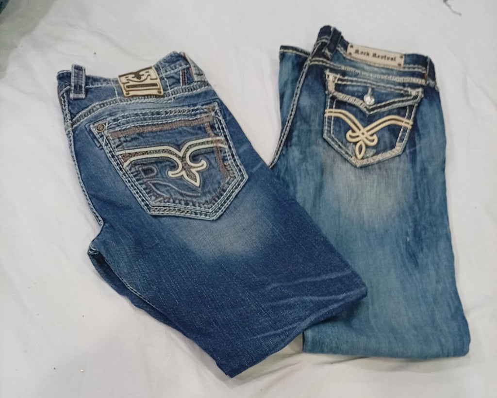 CR9302 Vintage Rock Revival Men’s Jeans