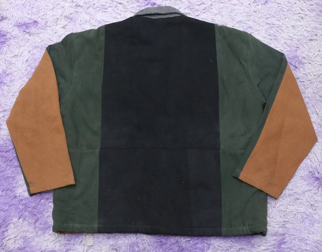 CR1437 Upcycled Earth Block Patchwork Jacket