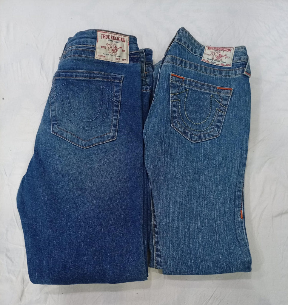 CR9216 Vintage True Religion Flare and Straight Jeans