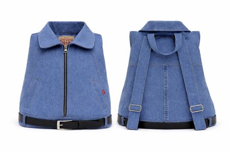 CR2130 Upcycled Denim Backpack
