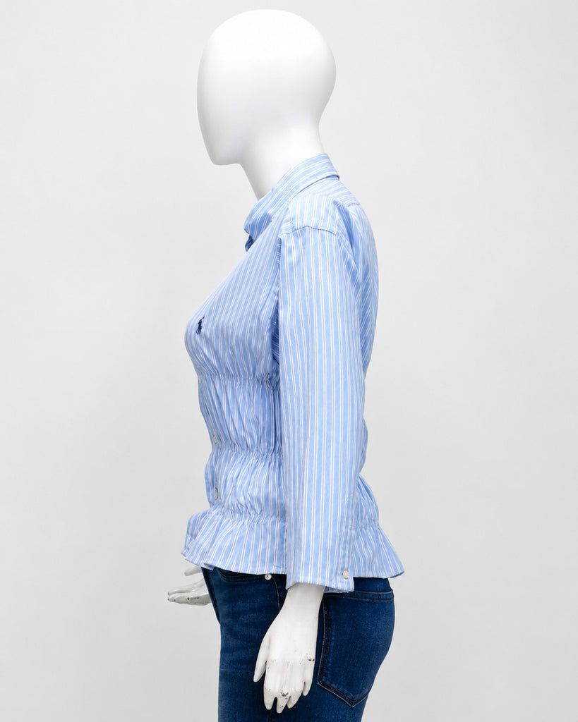 CR1906 UPCYCLED SMOCKED SHIRT